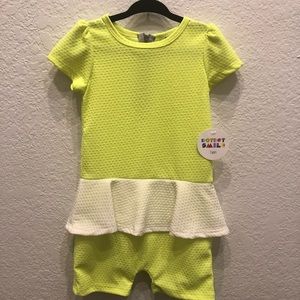NWT Dot Dot Smile girls romper size 2